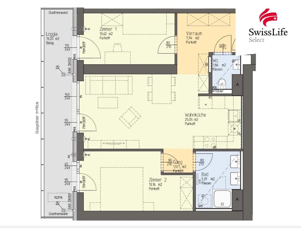 3-Zimmer-Wohnung kaufen in Wien – 65,51 m², € 509.000 – Bild 15 von 15