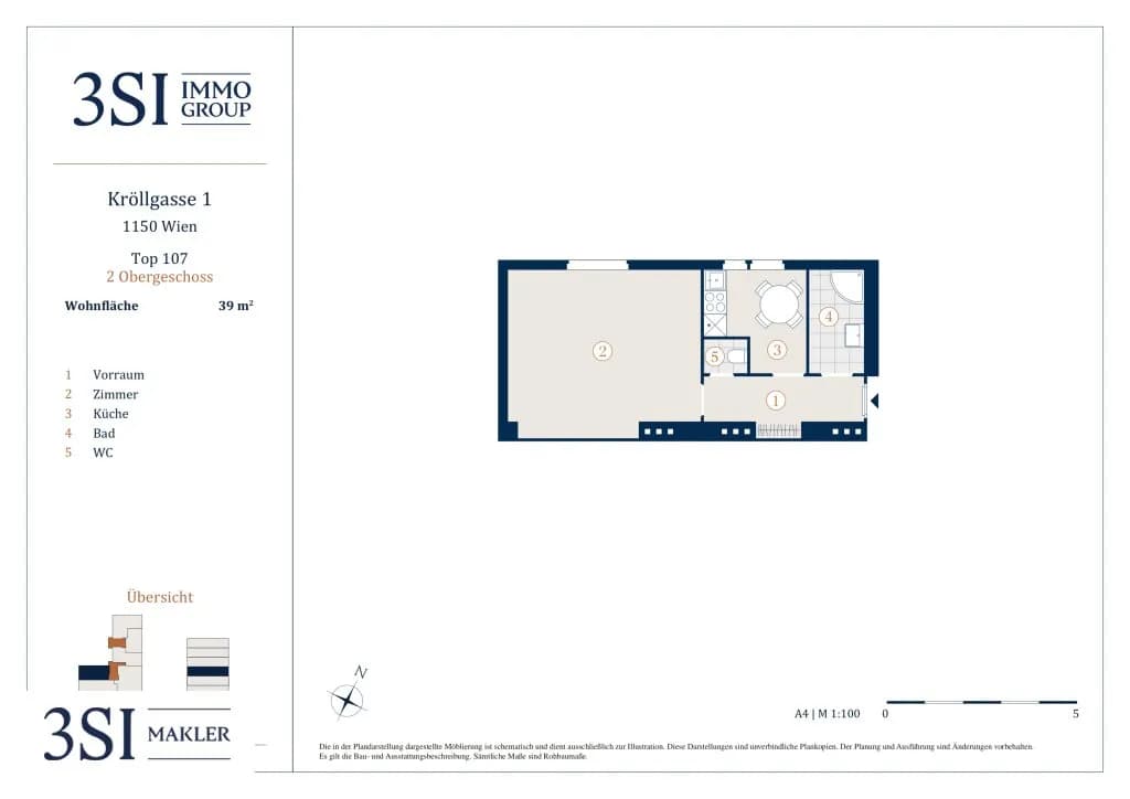 1-Zimmer-Wohnung kaufen in Wien – 39 m², € 145.000 – Bild 14 von 14