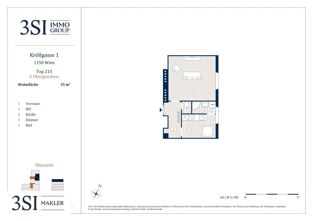 1-Zimmer-Wohnung kaufen in Wien – 35 m², € 162.000 – Bild 14 von 14