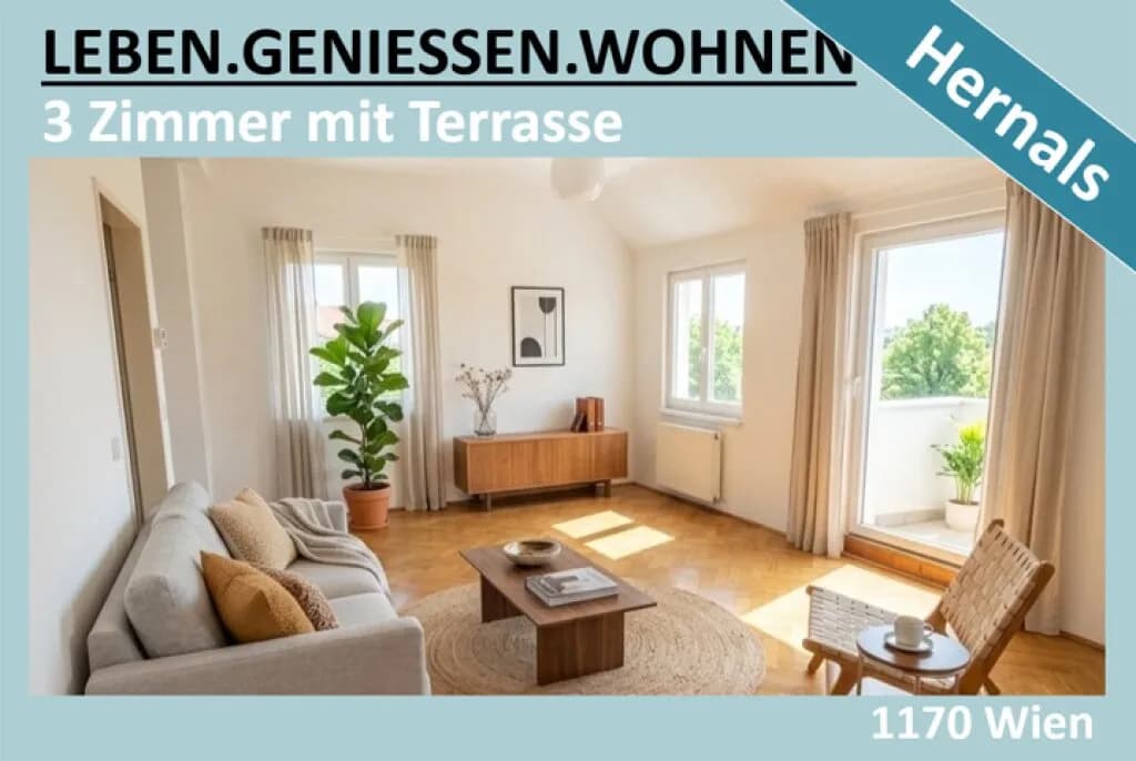 3-Zimmer-Wohnung mieten in Wien – 65 m², € 1.214 – Bild 1 von 19