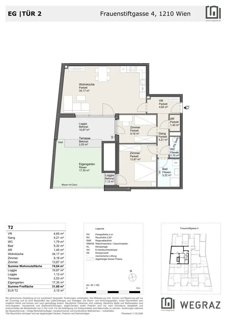 3-Zimmer-Wohnung kaufen in Wien – 74,64 m², € 444.545 – Bild 9 von 9