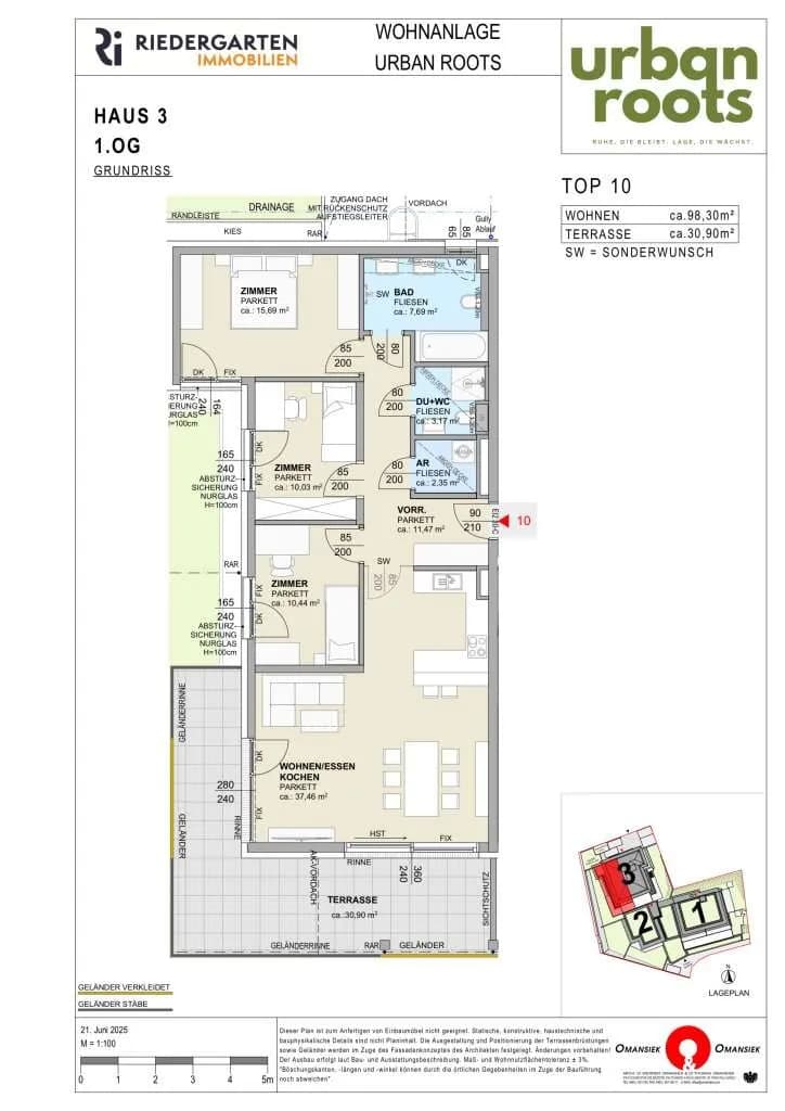 4-Zimmer-Wohnung kaufen in Klagenfurt – 98,3 m², € 850.000 – Bild 4 von 5
