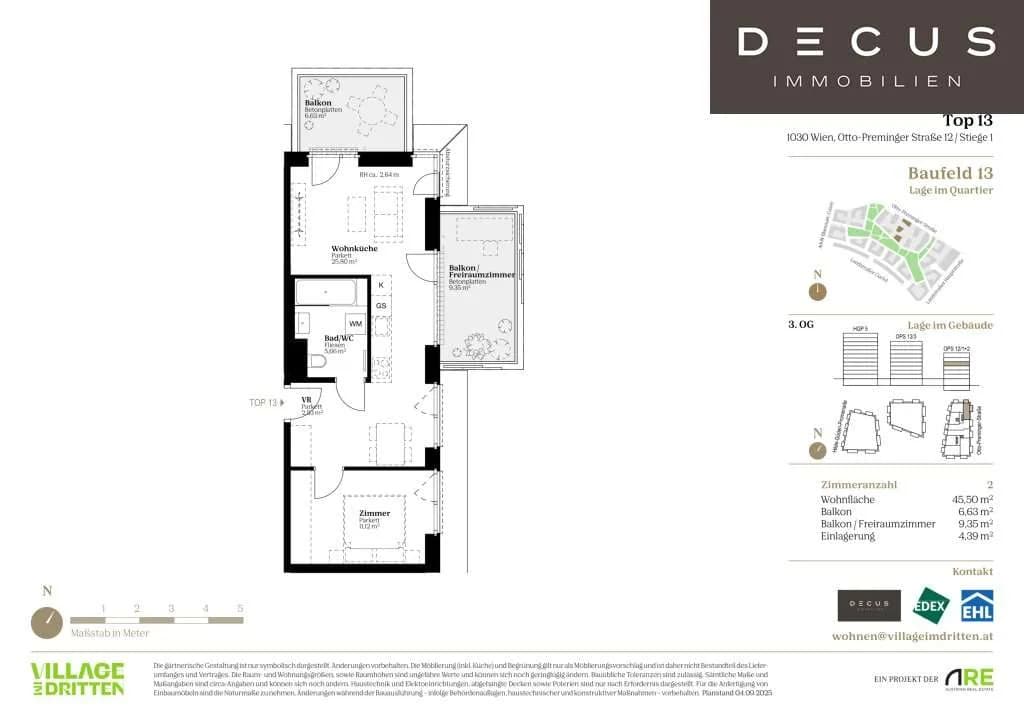 2-Zimmer-Wohnung kaufen in Wien – 45,34 m², € 365.000 – Bild 9 von 9