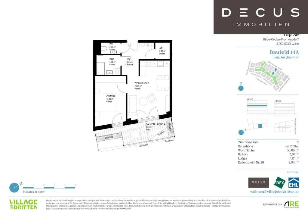 2-Zimmer-Wohnung kaufen in Wien – 50,68 m², € 390.600 – Bild 11 von 11