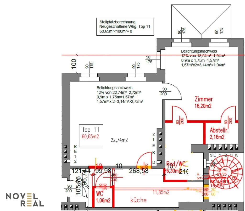 2-Zimmer-Wohnung kaufen in Wien – 60,51 m², € 299.980 – Bild 10 von 11