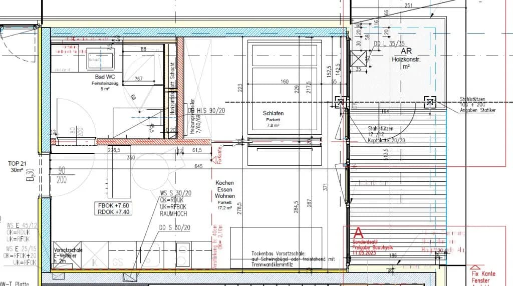 Wohnung mieten in Wels – 29,7 m², € 1.033 – Bild 11 von 11
