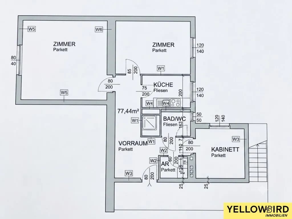 2-Zimmer-Wohnung kaufen in Wien – 77,44 m², € 375.000 – Bild 16 von 17