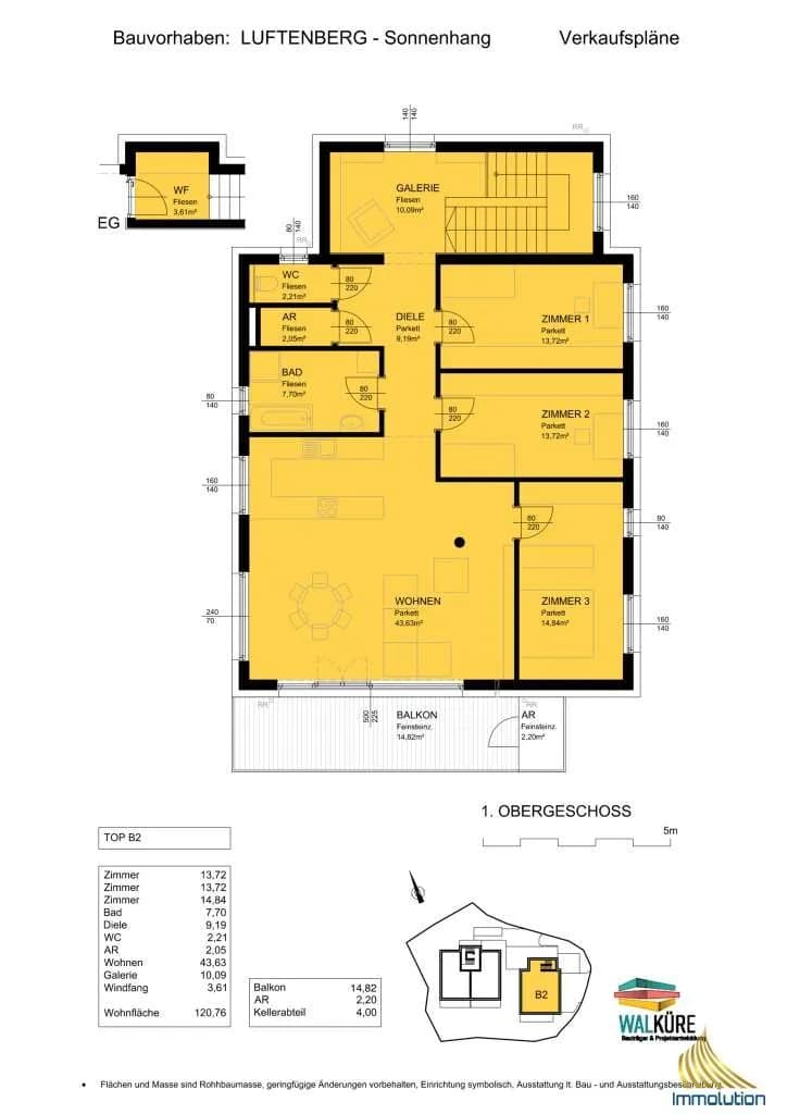 4-Zimmer-Wohnung kaufen in Perg – 121 m², € 579.648 – Bild 5 von 5