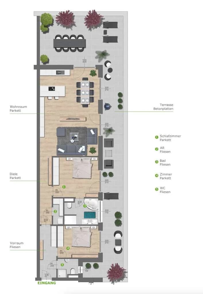 3-Zimmer-Wohnung kaufen in Villach – 114 m², € 639.950 – Bild 3 von 15