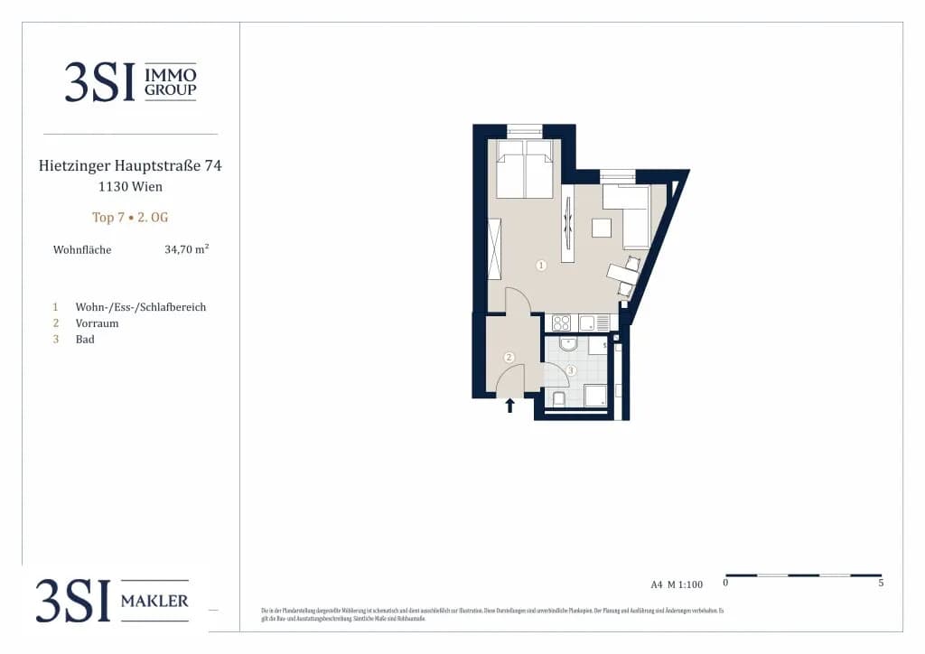 1-Zimmer-Wohnung kaufen in Wien – 34,7 m², € 235.000 – Bild 14 von 14