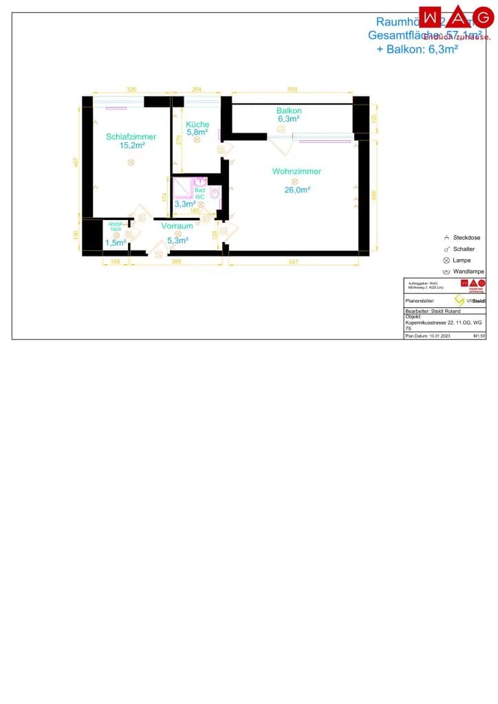 Wohnung mieten in Linz – 65,45 m², € 781 – Bild 15 von 15