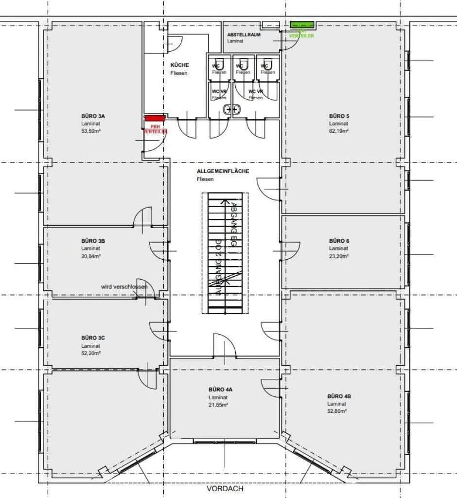 1-Zimmer-Gewerbeimmobilie mieten in Baden – 22 m², € 311 – Bild 3 von 3