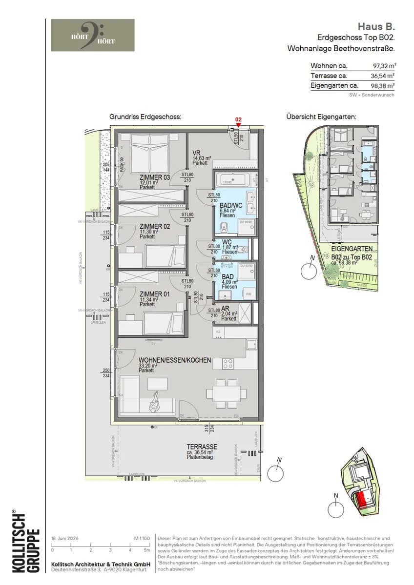 4-Zimmer-Wohnung kaufen in Klagenfurt – 97,32 m², € 793.600 – Bild 7 von 7