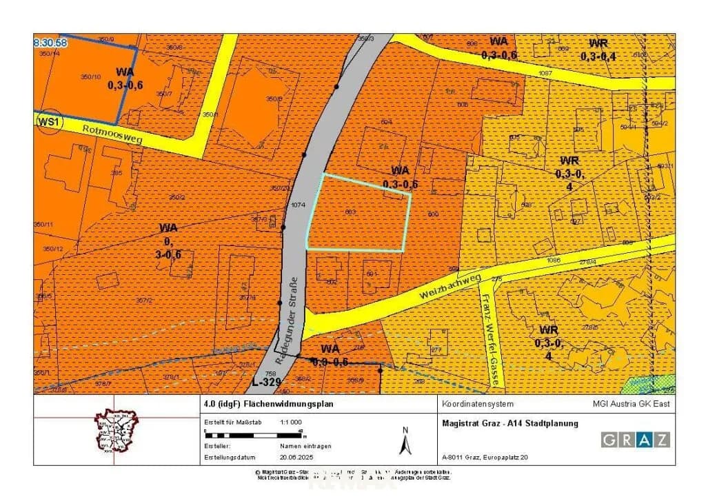 Grundstück kaufen in Graz – 1 120 m², € 395.000 – Bild 5 von 6
