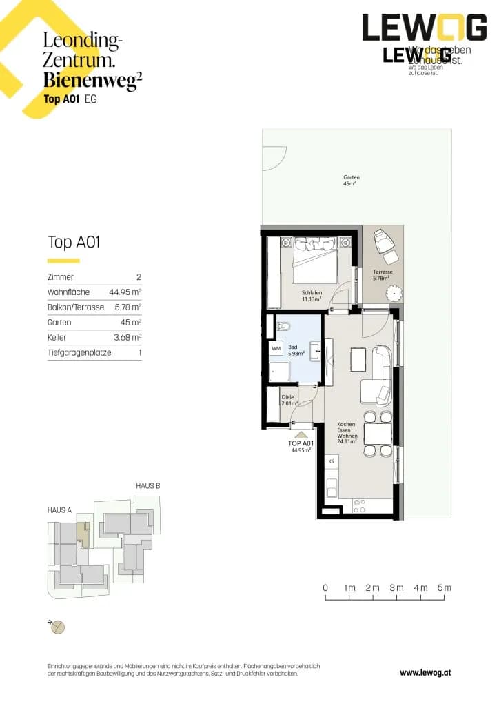 2-Zimmer-Wohnung kaufen in Linz Land – 45 m², € 309.000 – Bild 17 von 18