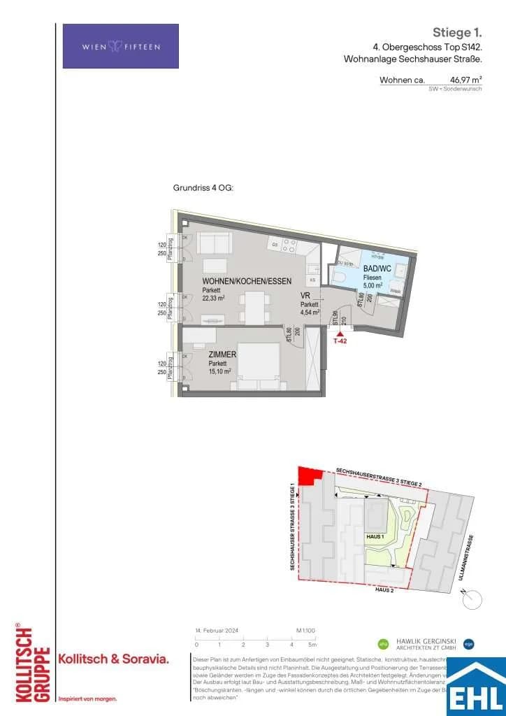2-Zimmer-Wohnung kaufen in Wien – 47,89 m², € 369.000 – Bild 9 von 9