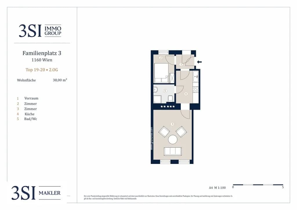 2-Zimmer-Wohnung kaufen in Wien – 38 m², € 199.000 – Bild 11 von 11
