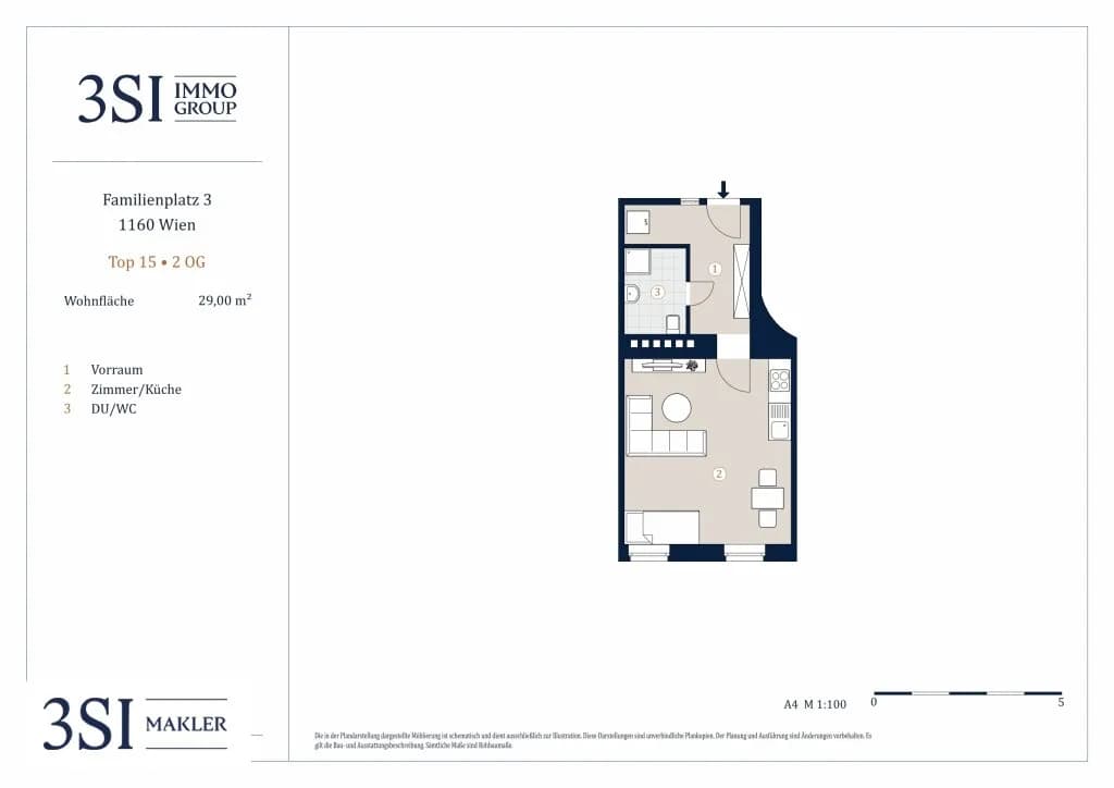 1-Zimmer-Wohnung kaufen in Wien – 29 m², € 149.000 – Bild 11 von 11