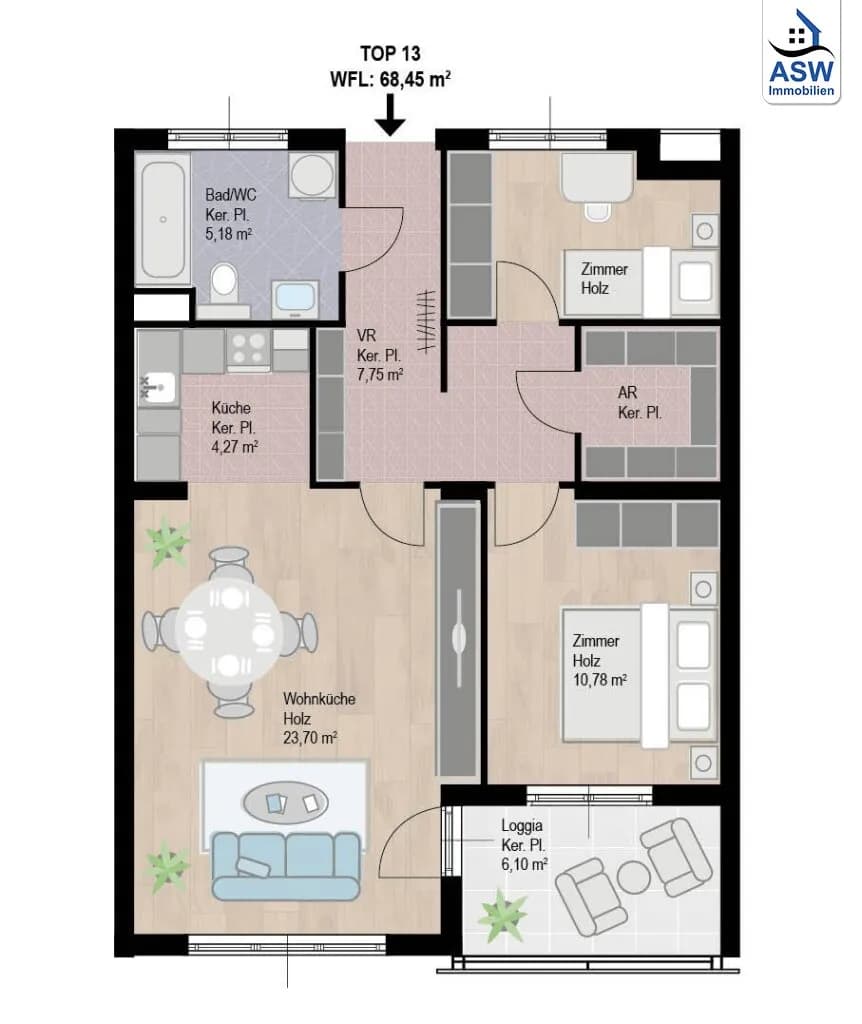 3-Zimmer-Wohnung kaufen in Wien – 69 m², € 429.000 – Bild 17 von 17