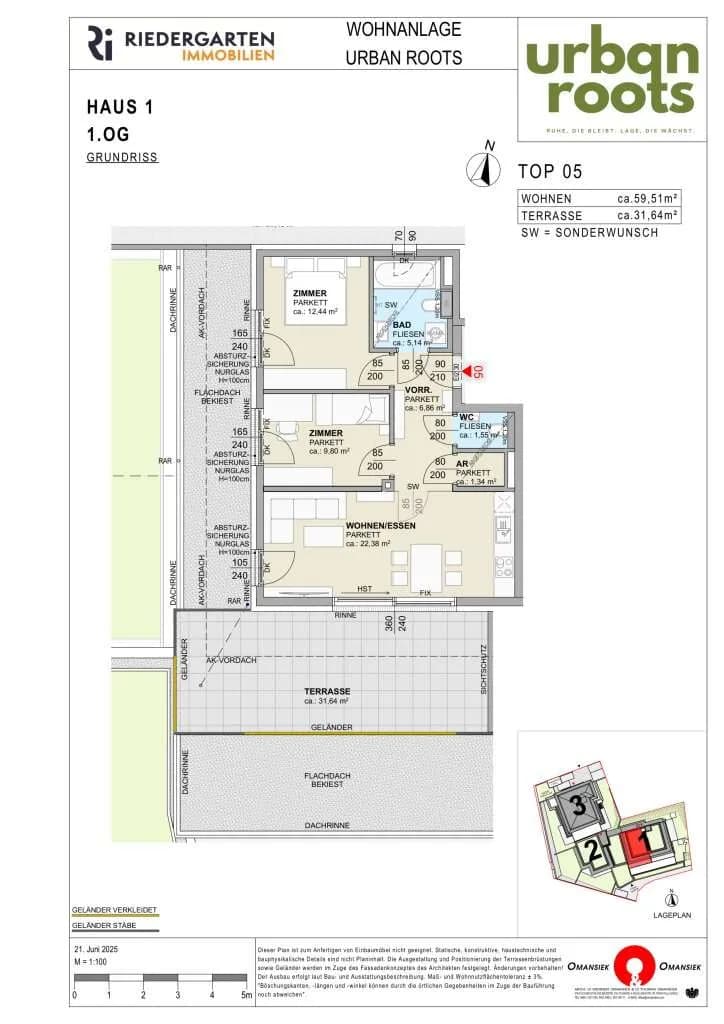 3-Zimmer-Wohnung kaufen in Klagenfurt – 59,51 m², € 535.000 – Bild 5 von 6