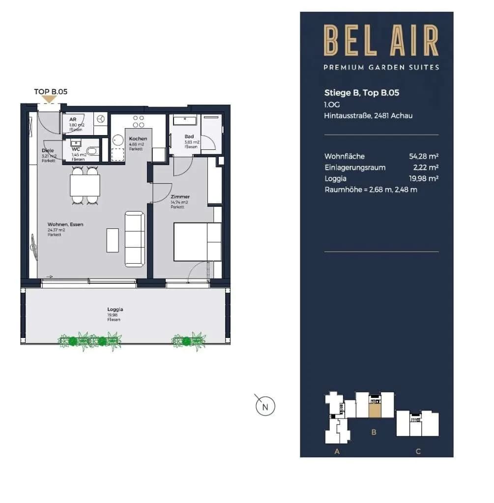 2-Zimmer-Wohnung kaufen in Mödling – 54,3 m², € 399.000 – Bild 12 von 12