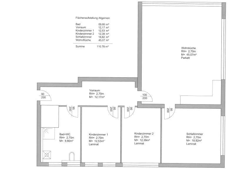 4-Zimmer-Wohnung mieten in Villach – 110,78 m², € 1.407 – Bild 14 von 14
