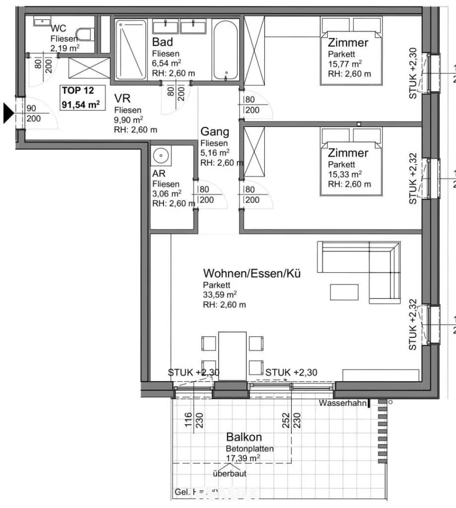 3-Zimmer-Wohnung kaufen in Gmunden – 91,54 m², € 398.406 – Bild 10 von 11