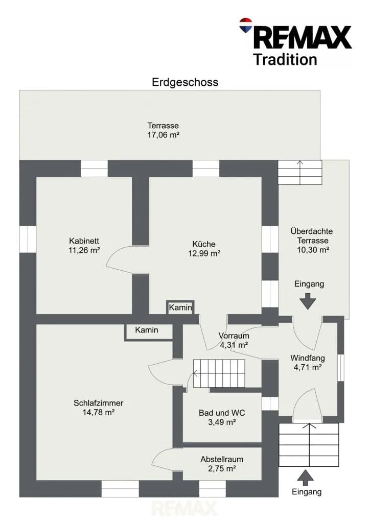 4-Zimmer-Haus kaufen in Leoben – 110 m², € 194.000 – Bild 19 von 21