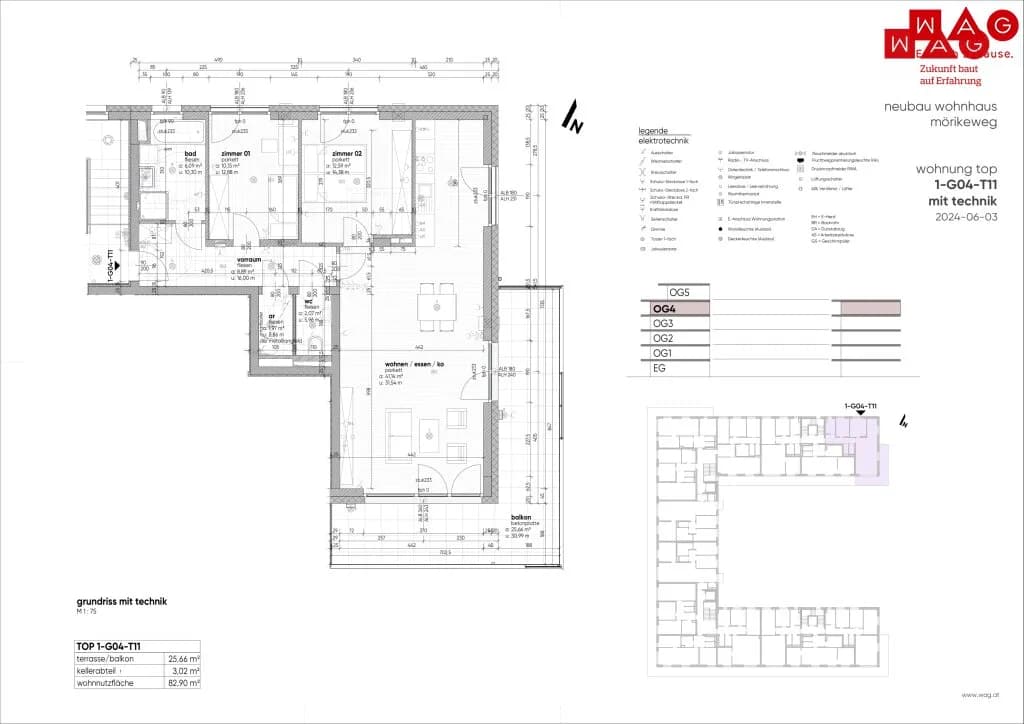3-Zimmer-Wohnung kaufen in Linz – 82,9 m², € 469.890 – Bild 26 von 26