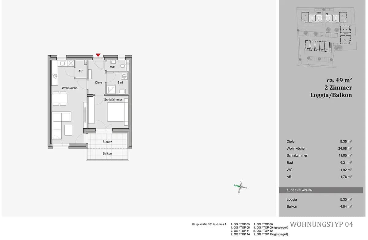 2-Zimmer-Wohnung mieten in Graz-Umgebung – 49,27 m², € 886 – Bild 20 von 20