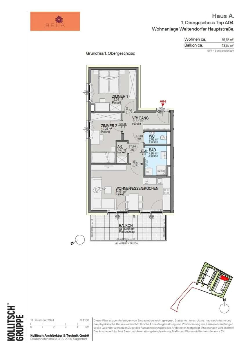 3-Zimmer-Wohnung kaufen in Graz – 67,42 m², € 485.500 – Bild 2 von 10