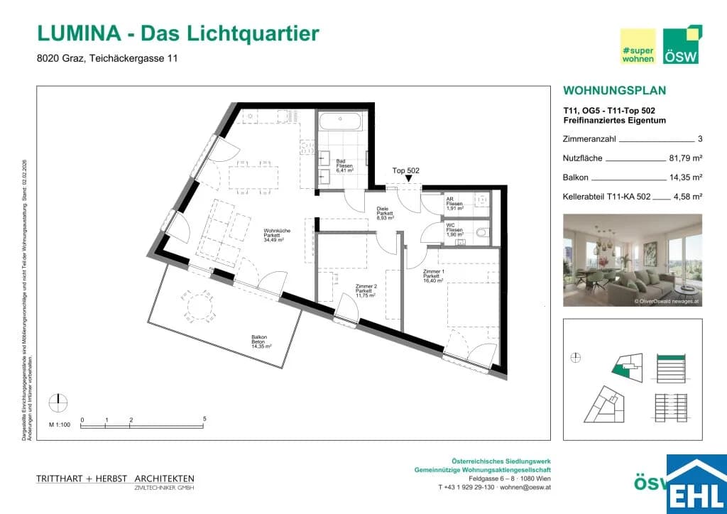 3-Zimmer-Wohnung kaufen in Graz – 81,79 m², € 399.000 – Bild 9 von 9