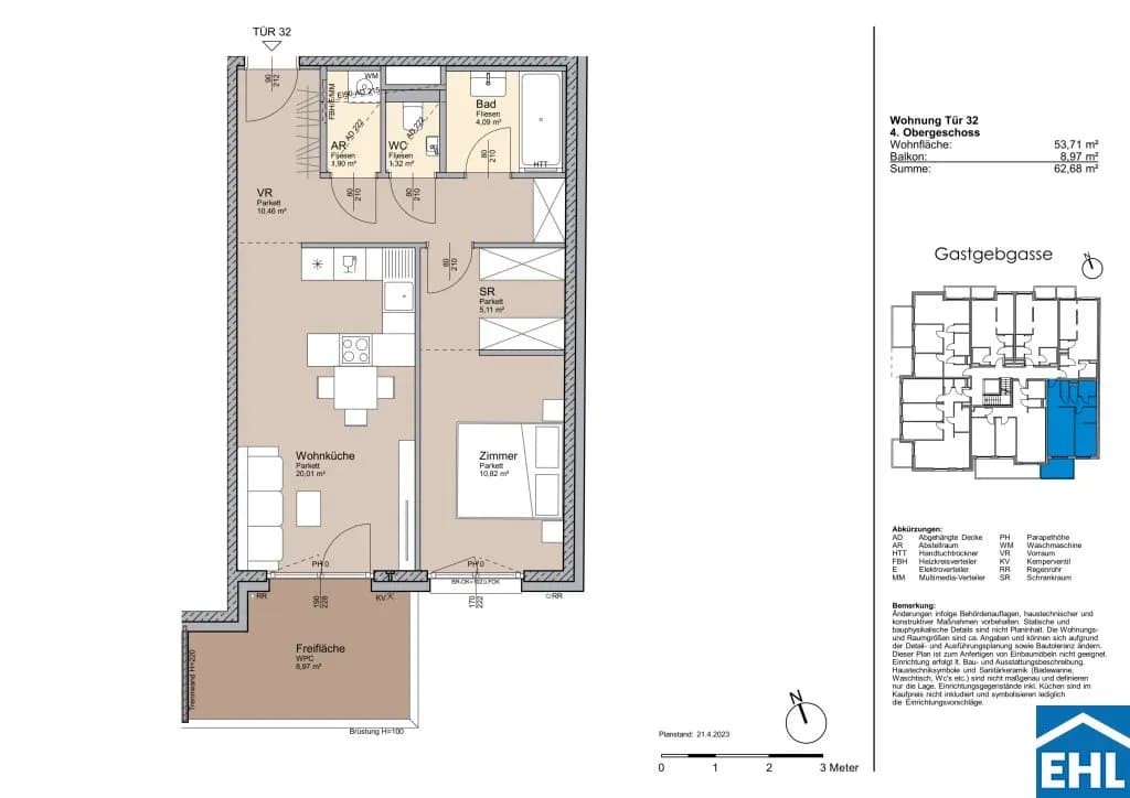 Immobilie kaufen in Wien – 53,71 m², € 312.500 – Bild 10 von 10