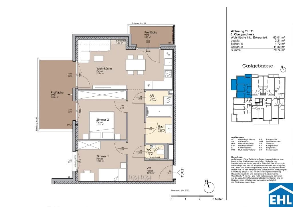 Immobilie kaufen in Wien – 63,01 m², € 348.214 – Bild 13 von 13