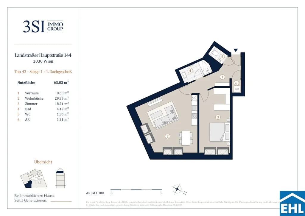 2-Zimmer-Wohnung kaufen in Wien – 63,83 m², € 639.000 – Bild 17 von 17