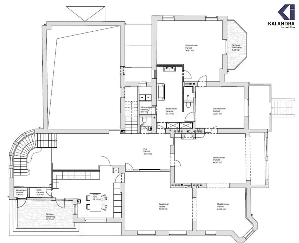 9-Zimmer-Wohnung mieten in Wien – 408 m², € 8.952 – Bild 37 von 39