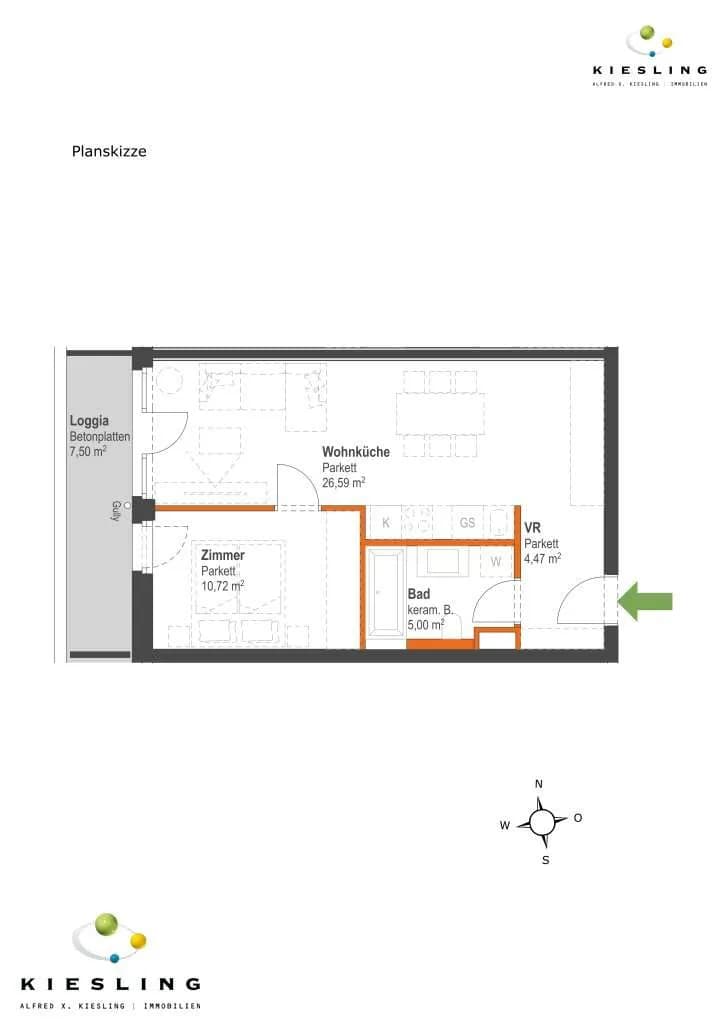 2-Zimmer-Wohnung kaufen in Wien – 46,78 m², € 335.000 – Bild 16 von 25