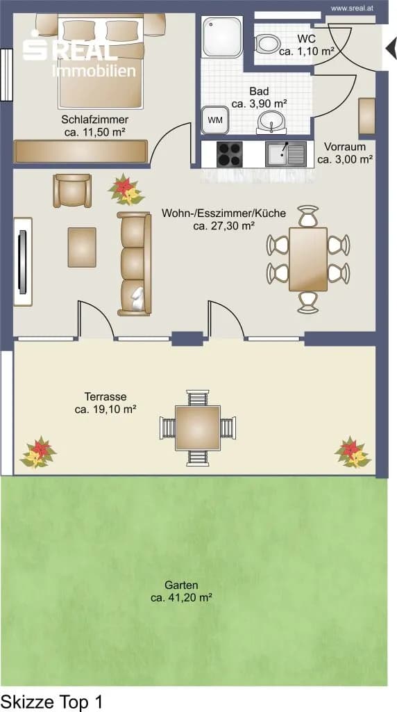2-Zimmer-Wohnung kaufen in Wien – 46,9 m², € 429.000 – Bild 11 von 12