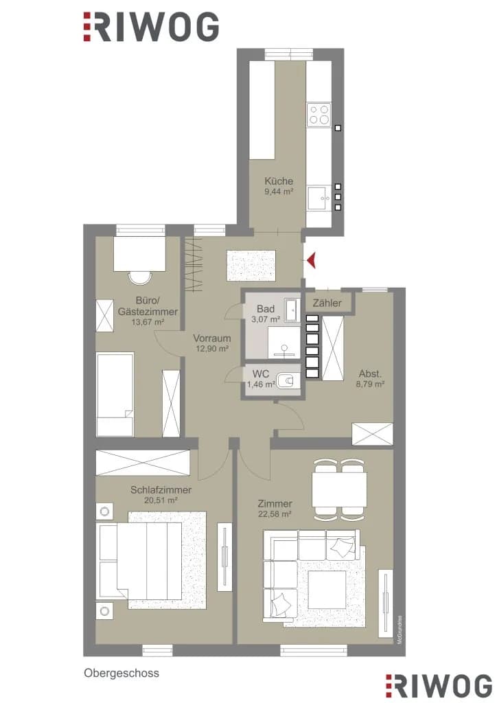 3-Zimmer-Wohnung kaufen in Wien – 92,45 m², € 369.000 – Bild 18 von 18