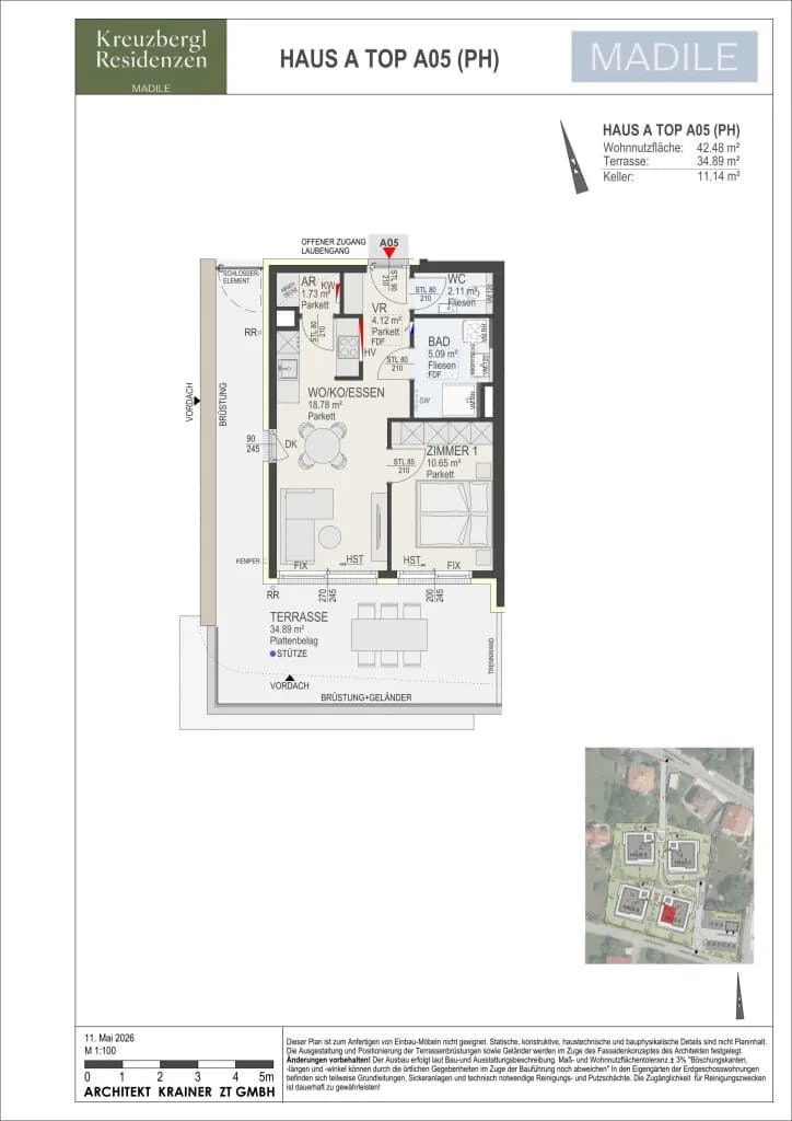 2-Zimmer-Wohnung kaufen in Klagenfurt – 42,48 m² – Bild 7 von 7