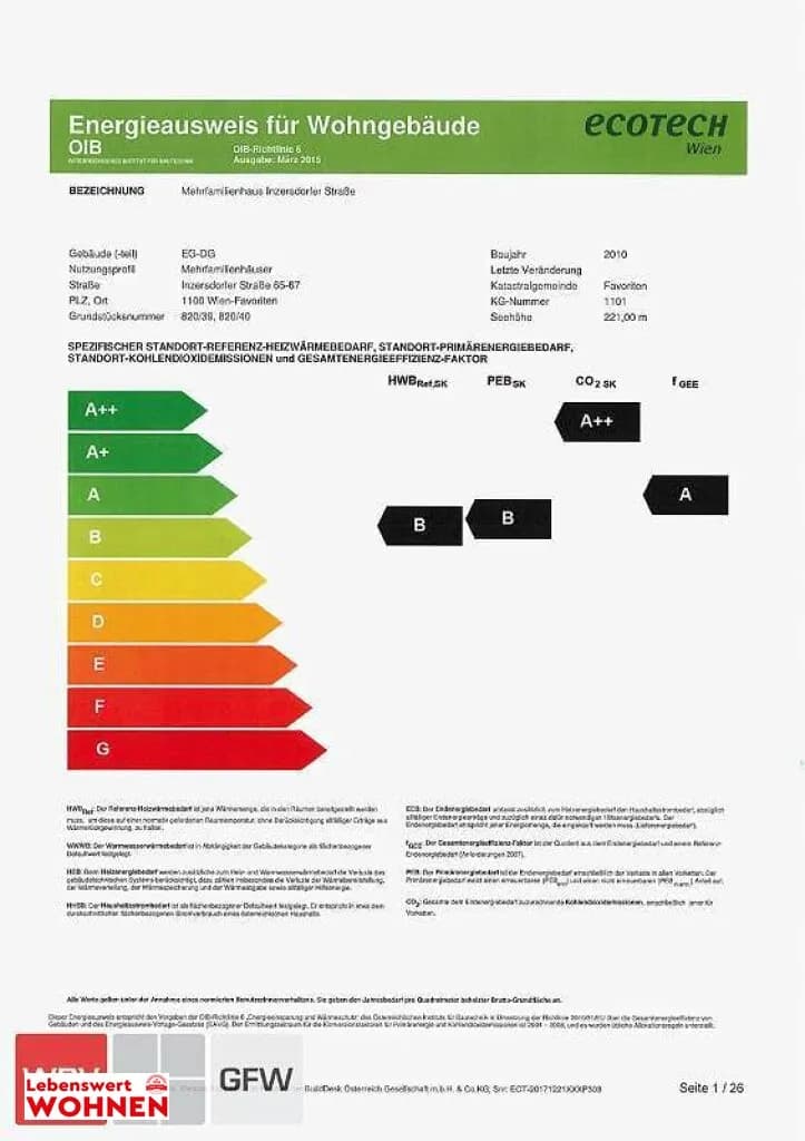 2-Zimmer-Wohnung mieten in Wien – 54,4 m², € 992 – Bild 13 von 15