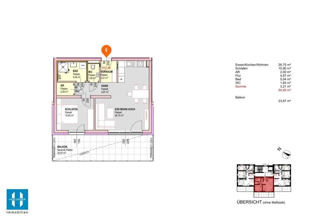 Wohnung kaufen in Grieskirchen – 54 m², € 239.580 – Bild 12 von 22