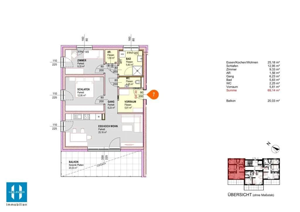 Wohnung kaufen in Grieskirchen – 54 m², € 239.580 – Bild 13 von 22