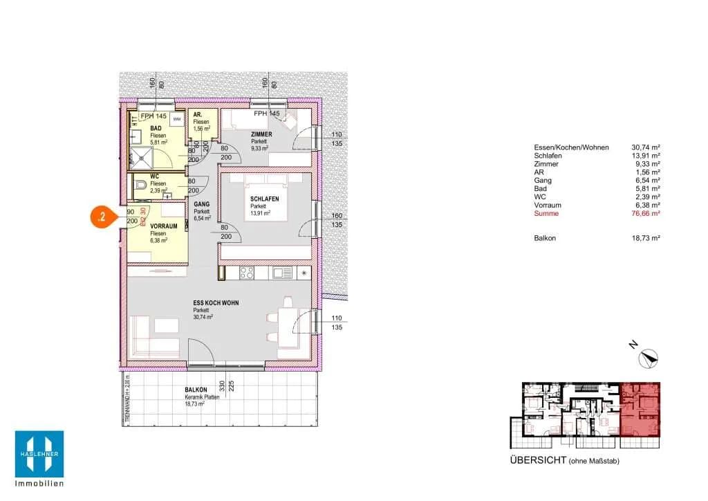 Wohnung kaufen in Grieskirchen – 54 m², € 239.580 – Bild 17 von 22