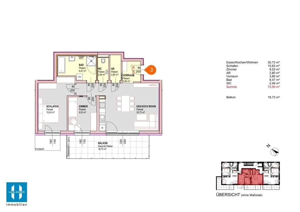 Wohnung kaufen in Grieskirchen – 54 m², € 239.580 – Bild 18 von 22
