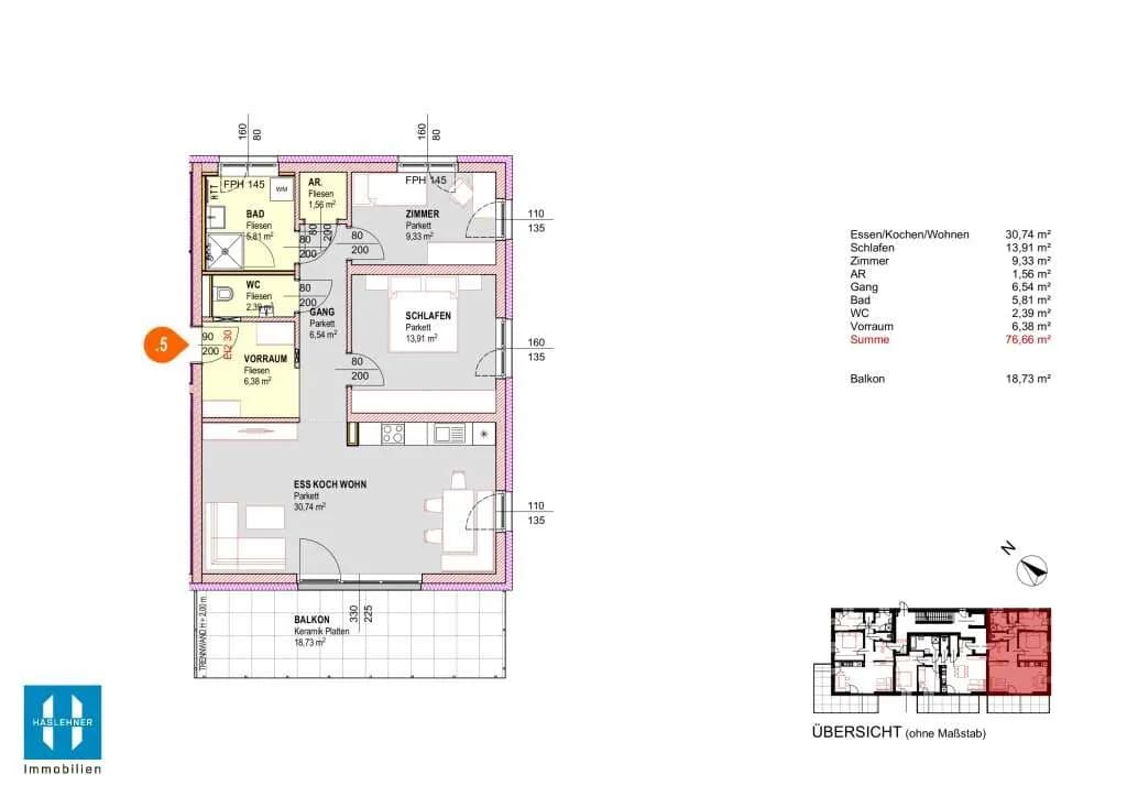 Wohnung kaufen in Grieskirchen – 54 m², € 239.580 – Bild 20 von 22