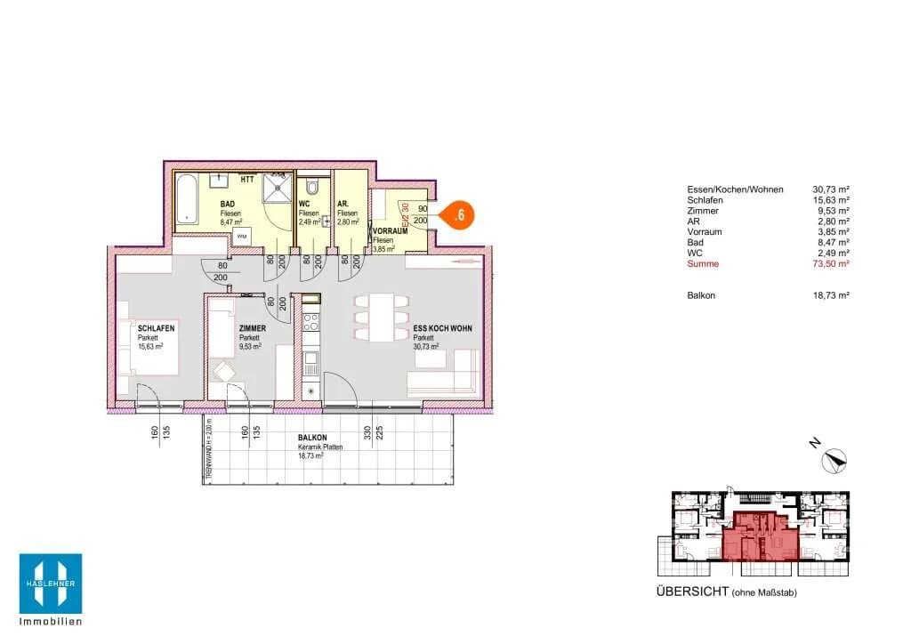 Wohnung kaufen in Grieskirchen – 54 m², € 239.580 – Bild 21 von 22