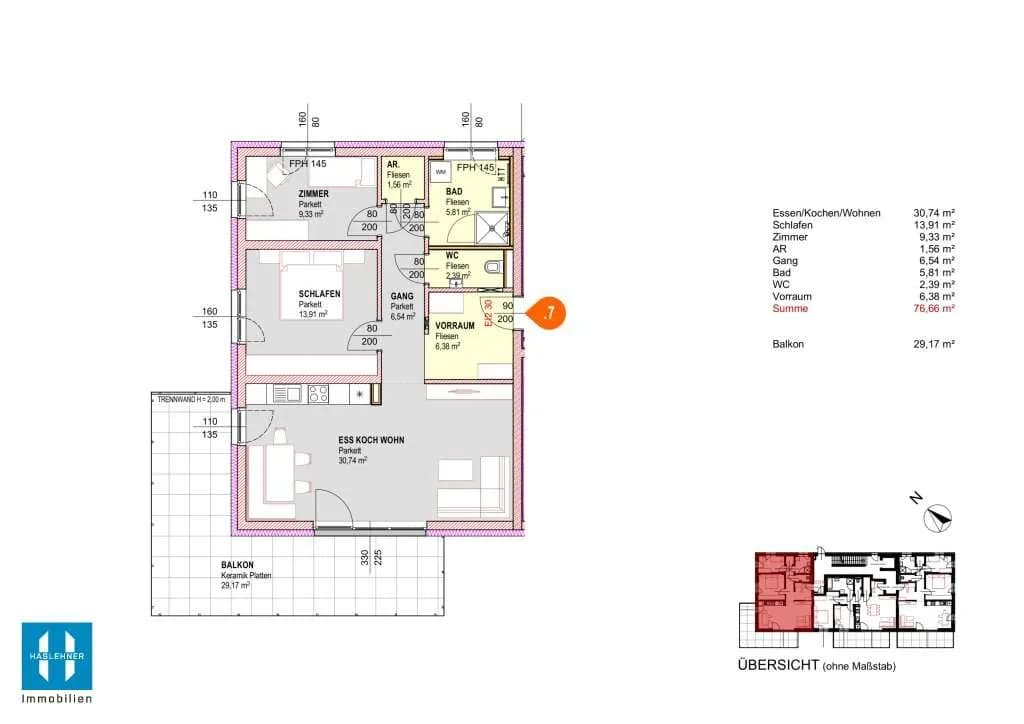 Wohnung kaufen in Grieskirchen – 54 m², € 239.580 – Bild 22 von 22