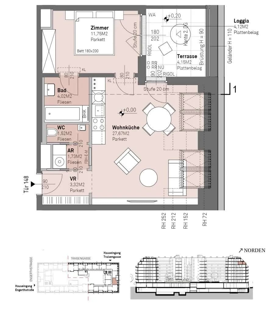 2-Zimmer-Wohnung kaufen in Wien – 50,6 m², € 435.800 – Bild 14 von 14
