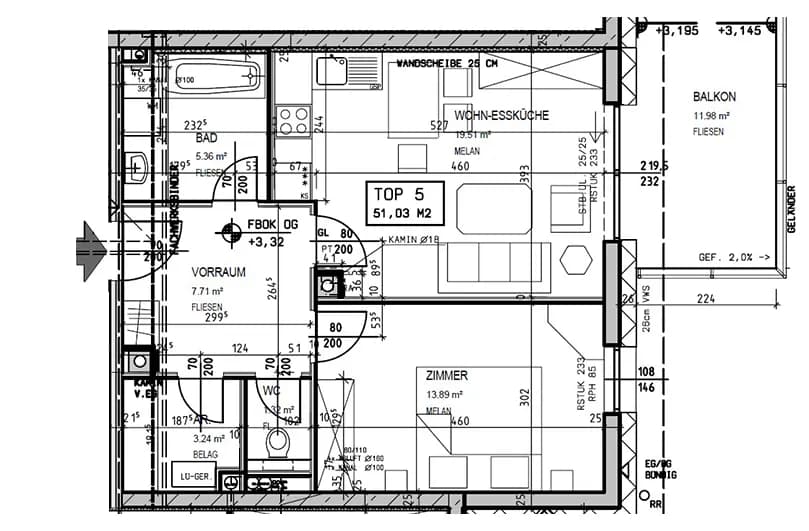 Wohnung mieten in Waidhofen an der Thaya – 51,1 m², € 490 – Bild 12 von 12